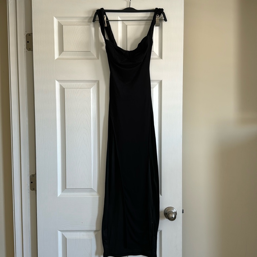 Black Dress with side slits
